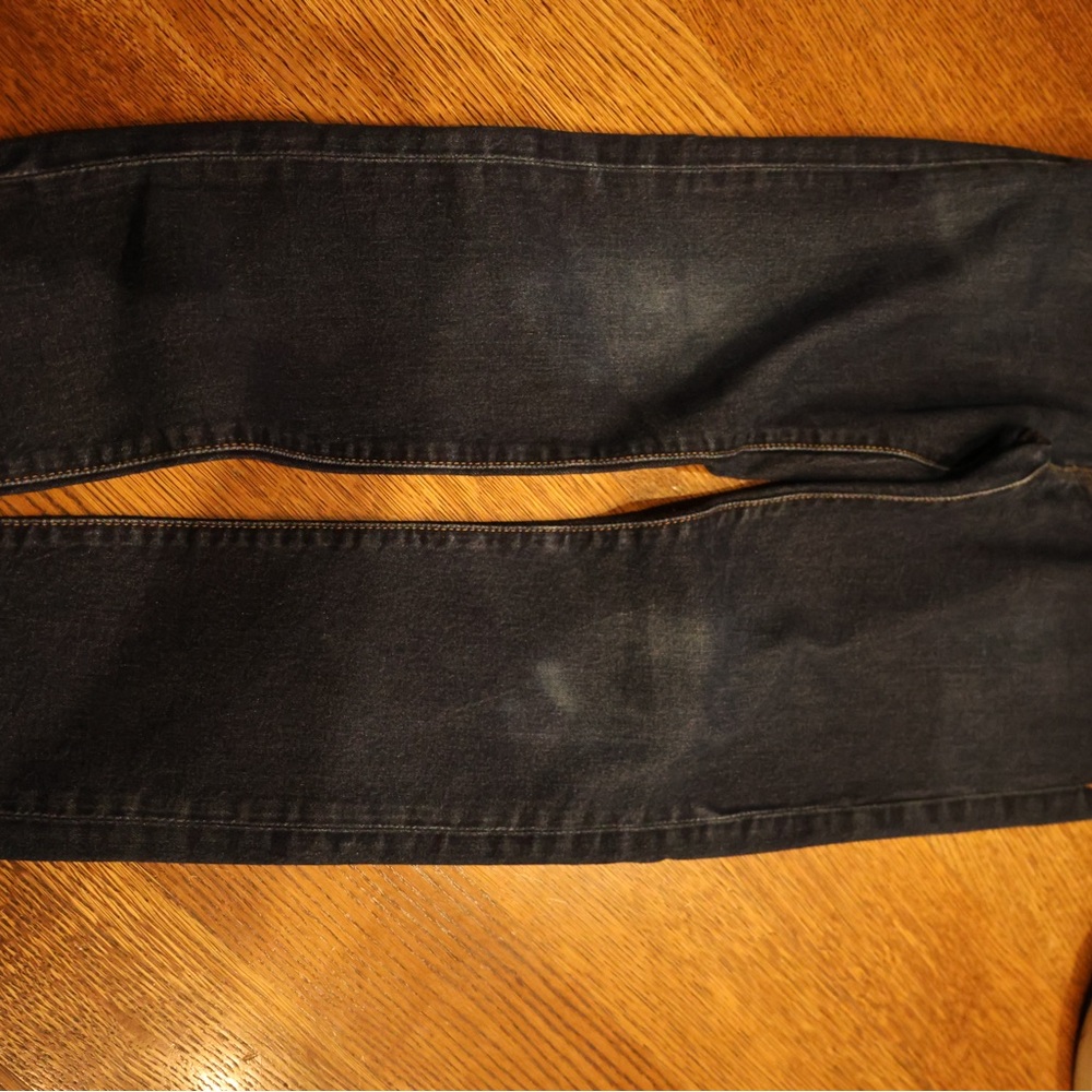 Levi's Black Skinny Jeans Distressed Denim